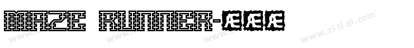 MAZE RUNNER字体转换